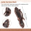 Metal Curtain Tassel Tie Back Tieback  Wall Hooks 2PCS Red bronze 8