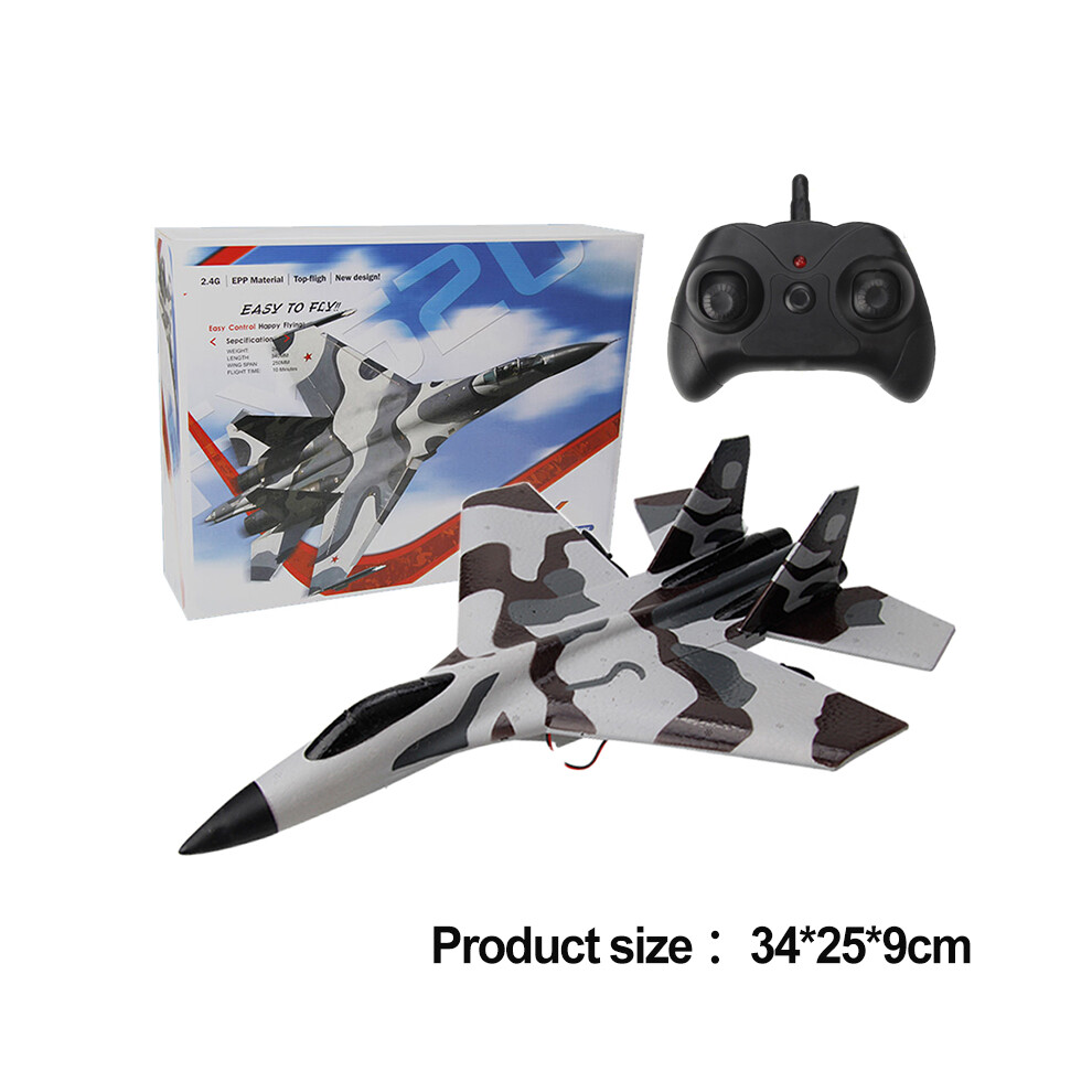Photos - Other Toys  RC Foam Aircraft SU35 Rc Plane 2.4G Radio Control Glider Remote Control Fighter Glider Airplane Foam Boys(RX620 Camouflage)