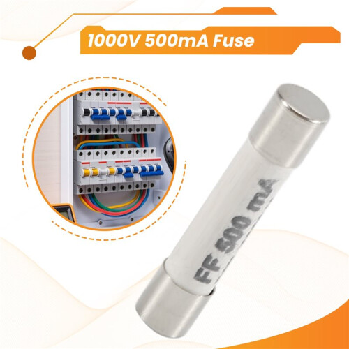 1000V 500mA 6.3 x 32mm White Ceramic Fuse for Multimeter 1
