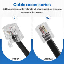 RJ11 6P4C Telephone Cable Cord ADSL Modem 10 Meters