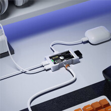 HMHUB Multifunctional USB Hub Type-C Splitter 8000Hz Desktop Expansion Dock Support SRGB for WootingV2 Black