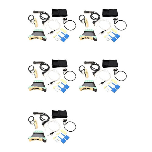 5X Mikrofon Ljud Hål Equalizer Piezo Pickup Kit för Akustisk Folk Klassisk Gitarr
