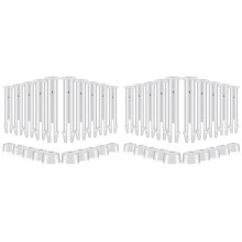 24 Pcs Plastic Pool Joint Pins & Rubber Seals for Above Ground Round Frame Swimming Pool Parts 28270-28273(2.36In)