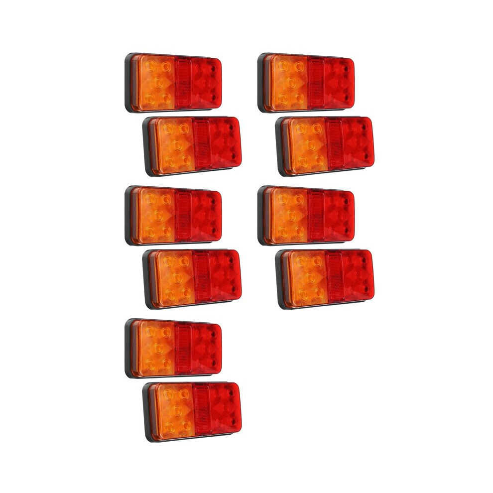 10Pcs 12V 10Led Waterproof Truck Trailer Truck Tail Car Turn Signal Brake Rear Stop Lamp Boat Rv Indicator Light 6032967394773