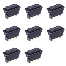 8X Universal Electric Power Window Button 5 Pin 20A 12VDC for Car Truck Vehicle