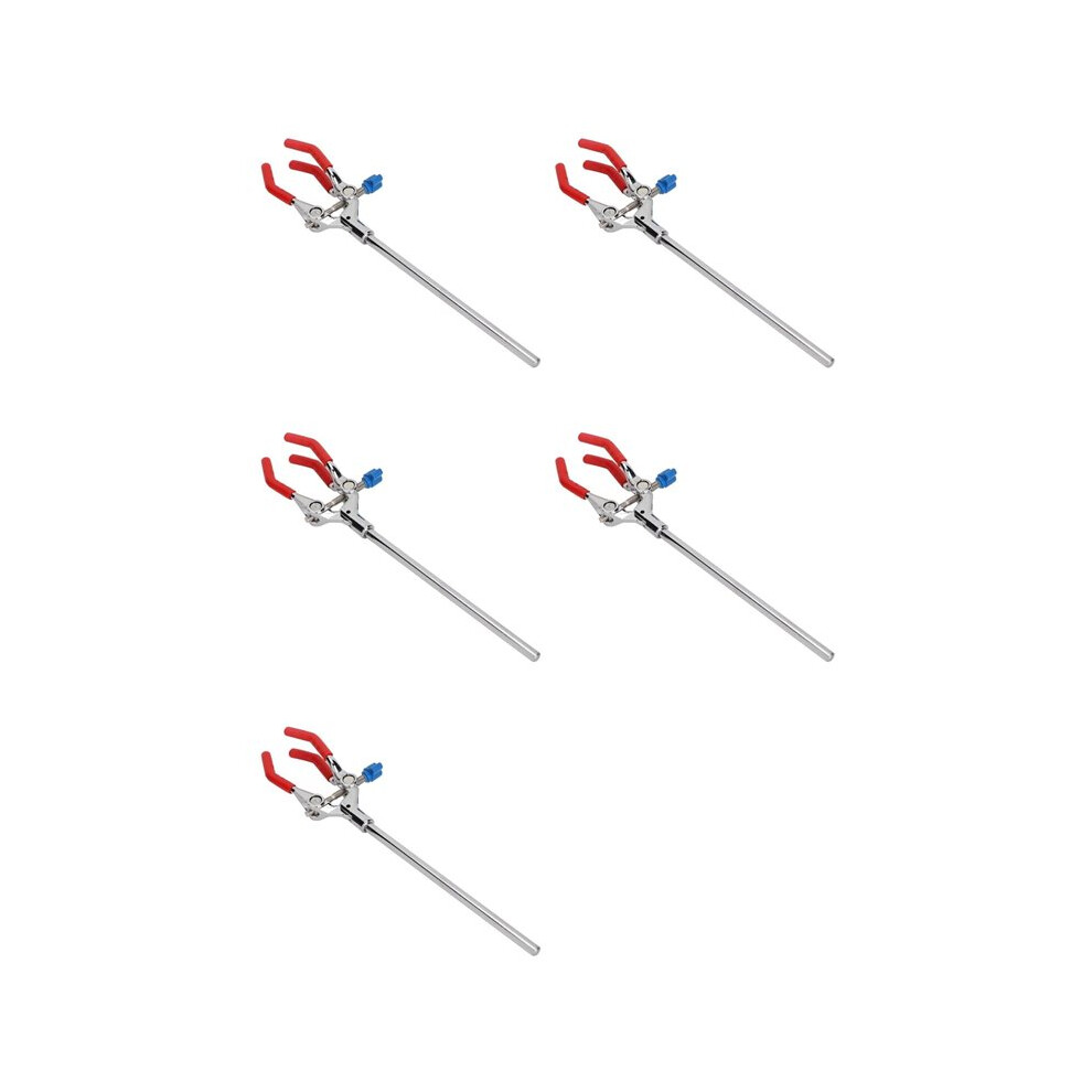 5X Lab Clamp 28Cm 3 Prong Finger Style Rubber-Coated Laboratory Clamp Condenser Beaker Extension Clamp 6033454382761