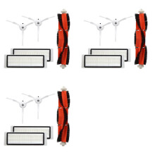 3sets Robot Stofzuiger Onderdelen voor   1S S50 S51 S52 S55 HEPA Filter Zijborstel Hoofdborstel Accessoires