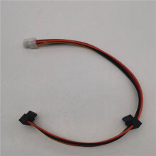 10X ATX Motherboard 4Pin to 2-Port Serial ATA Hard Drive Adapter Power Cable for IPC & Tax Controller 18AWG