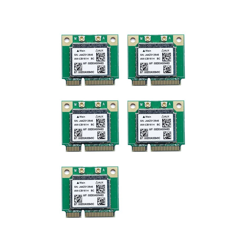 Photos - FM Transmitter 5X Dual Band Realtek RTL8821 AW-CB161H Wifi Wlan Card 4.0 Combo Half PCI-E Adapter 433Mbps 802.11Ac