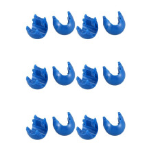 60 Stuks Klimtouw Netto Kunststof Connector Netto Gesp Klimaccessoires voor Buiten Amusement Schommel Klimtouw Onderdelen Blauw