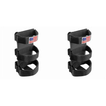 2X Roll Bar Fire Extinguisher Holder Adjustable Extinguisher Strap for 1965-2021 TJ CJ YJ JK JL JT, Black