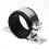 2X Silver 60Mm Fuel Pump Single Mount Bracket Fuel Filter External Bracket Clamp Cradle for 044 4
