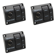 3X Bilge Pump Control Automatic Pump Marine Panel 3-WAY Panel for Bilge Pump