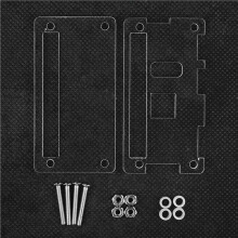 2X für Raspberry Pi RP2040-PiZero Transparentes Acrylgehäuse, Acryl-Schutzhüllen, Gehäusezubehör