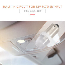 200Pcs BA9S 1895 H6W 53 57 Bombillas LED de Bayoneta para Lámpara de Mapa de Coche 12V