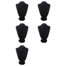 5X Loja Manequim Busto Jóias Colar Pingente Brinco Suporte Expositor Preto-XL