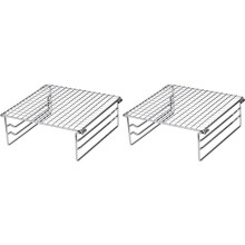 2X Klappgrillrost Campinggrill Klappgrill Outdoor Grillrost Edelstahl für Picknick Wandern Camping BBQ