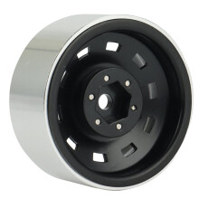 8PCS 1.9Inch Metal Beadlock Wheel Hub Rim for 1/10 RC Crawler Car Black
