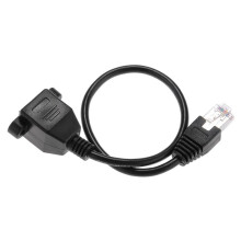 6Stück 1FT RJ45 Stecker zu Weibliche Schraube Montageplatte Ethernet LAN Netzwerk Verlaengerungskabel