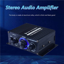 2X AK-170 Audio Power Amplifier Wireless HiFi Stereo Audio Power Amplifier 200W+200W with RCA Input Home Car Amplifier