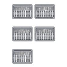 Hartmetallfräser-Satz 1/4 Zoll Schaft 40PC die Grinder Bits Rotationsfeile Raspel zum Schleifen Von Metall, Holz, Beton, Steinen