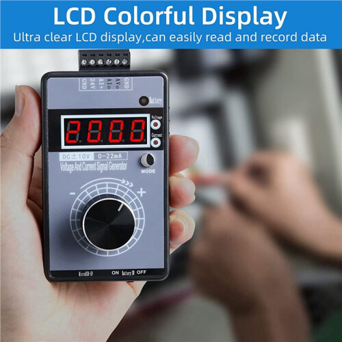 3X 0/4-20MA  0-10V Signal Generator,Analog Generator with 4-Digit LCD Display,Accuracy 0.01,for PLC/Panel Testing 2