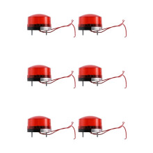 6X Lâmpada de Aviso de Acidente AC 220V LED Industrial Flash Strobe Light LTE-5061 de