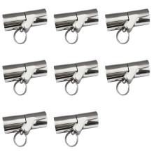 8X Boat Handrail Fitting -Boat Pipe Connector,Folding Swivel Coupling Tube Joint Connector for 7/8Inch (22MM)