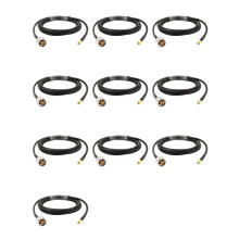 10X N-Type Mannelijk Naar SMA Mannelijk 2 Meter Antenne Coaxiale RG58 Kabelconnector