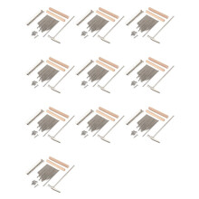 10X 17 Keys Kalimba Thumb Finger Piano DIY Keys+Bridge+Tuning Hammer Kit Musical Instrument Part Accessories