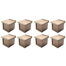 Forma de Pão com Tampa Antiaderente Molde de Torrada de Pão Caixa de Torrada Quadrada para Assar em Casa Conjunto de Cozimento Perfeito 8