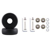 48 mm X 18 mm 4 Paar Gepäck Koffer Ersatzräder Achsen Deluxe Reparatur Gepäck Ersatzräder Schwarz