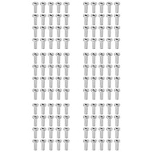 120Pcs Stainless Steel Protector Sleeves Protective Sleeves Grommet Kit for 1/8inch Wire Rope Cable Railing