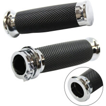 6x Poignées Universelles 1Pouce 25Mm Guidon de Guidon de Moto pour Touring Sportster 883 1200 XR pour Silver