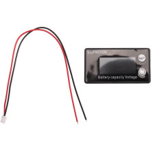 2X Battery Capacity Indicator 8V-100V Lead Acid Lithium LiFePO4 Car Motorcycle Voltmeter Voltage Gauge Color Screen