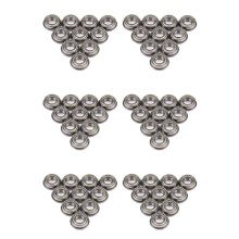 60 Stuks F688ZZ Flensradiaalkogellagers Metaalstaal Dubbel Afgeschermd Flenskogellager, 8 X 16 X 5 mm voor Motor