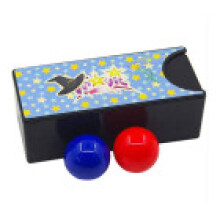 Caja mágica intercambiable para niños con accesorios interactivos de asistente bola efecto rojo a azul
