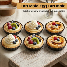 32 Szt 3-Calowe Patelnie do Tarty Formy do Tart Jajecznych Ze Zdejmowanym Dnem OkrąGłA Patelnia do Quiche Patelnie do Ciasta Formy do