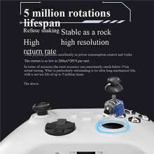 50 Joysticks Électromagnétiques TMR de Remplacement pour Manette pour PS5, avec Capteur Analogique 3D Anti-Dribble