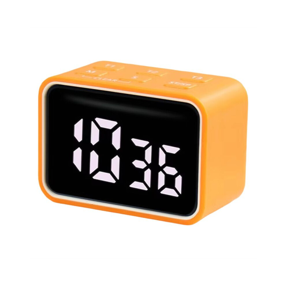 Digital Timer LED Visual Timer Learn Cooking Countdown Clock Kitchen Timer Orange
