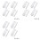 12 Pack Window Sash Locks, Window Latches Replacement Sash Locks White Fits Horizontal Sliding Window 1