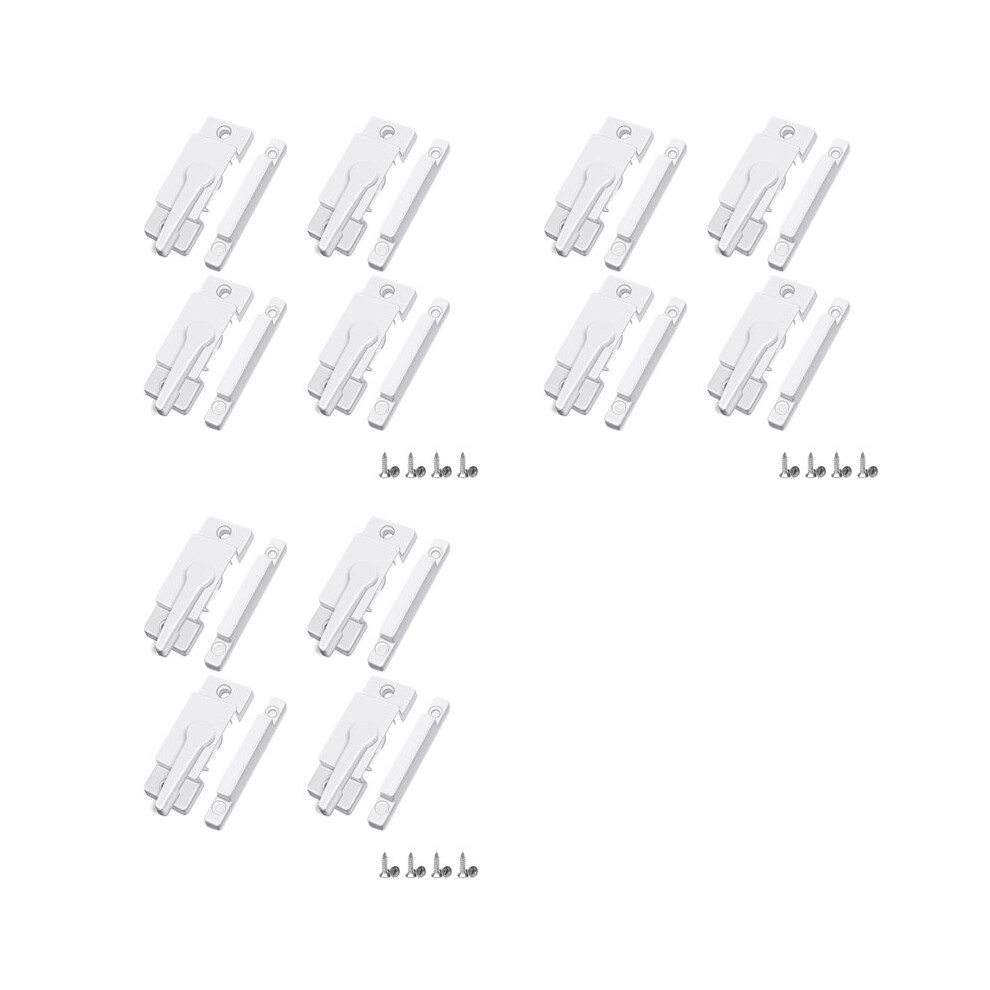 12 Pack Window Sash Locks, Window Latches Replacement Sash Locks White Fits Horizontal Sliding Window 4712726146929