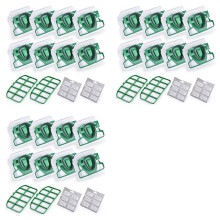 Pour VK200 FP200 Pièces pour Kobold Sac D'Aspirateur Filtre de Remplacement 24 Sacs VK200 + 6 Filtres HEPA + 36 Parfums