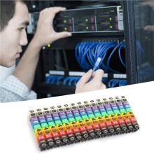 Clip- String Cable Boxed Plastic Number Number Wire Label Tube Set Color Cable (1500PCS KCM-1.5MM)