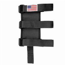 2X Roll Bar Fire Extinguisher Holder Adjustable Extinguisher Strap for 1965-2021 TJ CJ YJ JK JL JT, Black