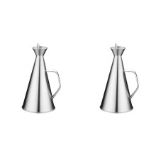2X 750ML Stainless Steel Olive Oil Bottle Vinegar Sauce Seasoning Dispenser Condiment Storage Container for Kitchen