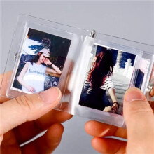20X Kleine Fotoalbum Sleutelhanger 16 Foto'S Boekenhouder Sleutelhanger DIY Geschenken voor Vriend Vriendin