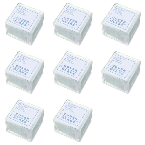 800pcs Transparent Slides Coverslips Coverslides 22x22mm for Microscope