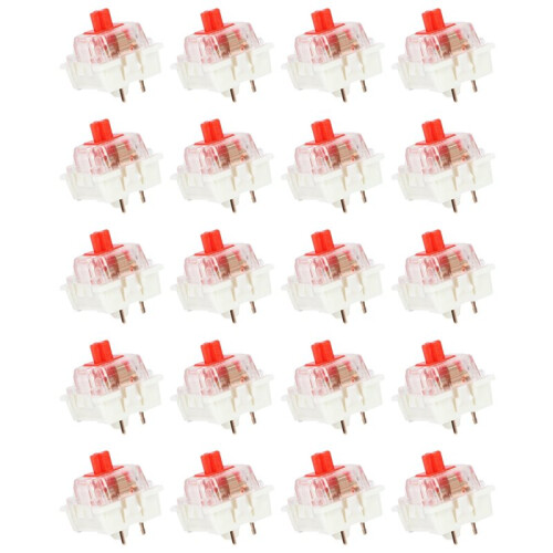 200Pcs Plastic for  Red 3 Pin MX RGB Mechanical  Keyboard Replacement