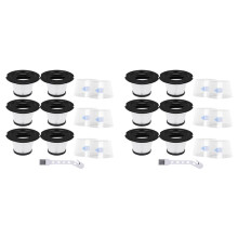 12x HEPA-Filters voor ORFELD V20 voor MOOSOO K17 voor A18 NEQUARE Draadloze Stofzuiger